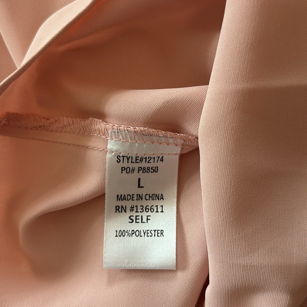 Pink Lily Blush Ruffle Blouse - Picture 6 of 6